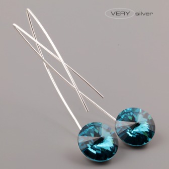 Stříbrné komponenty pro Rivoli Swarovski